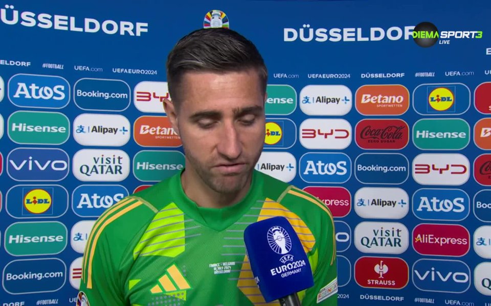 Вратарят на Белгия Кун Кастелс не скри разочарованието си след