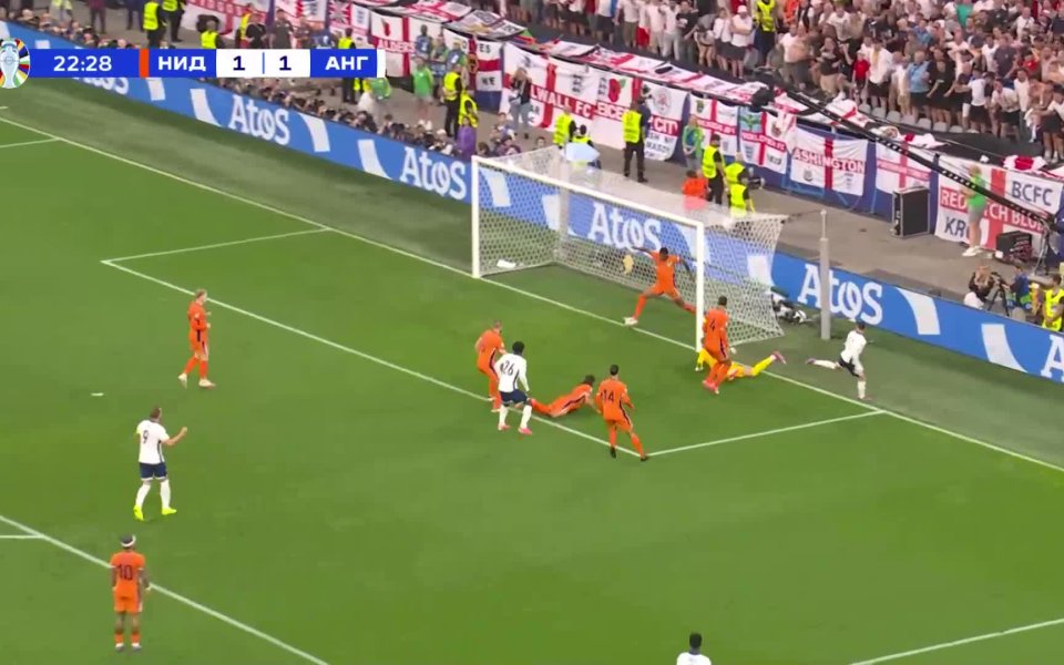 Отборът на Англия бе много близо до втори гол в