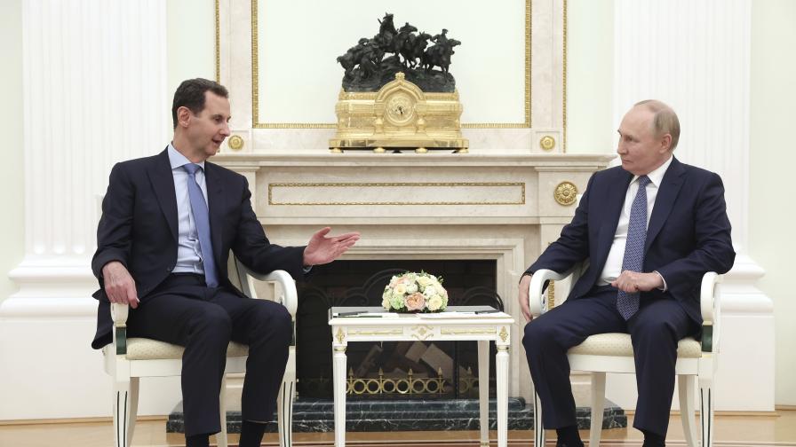 Ключова визита: Путин разговаря с Башар Асад в Кремъл