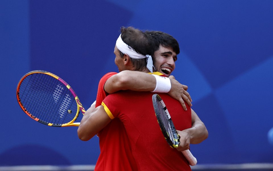 Рафаел Надал и Карлос Алкарас, Париж 2024