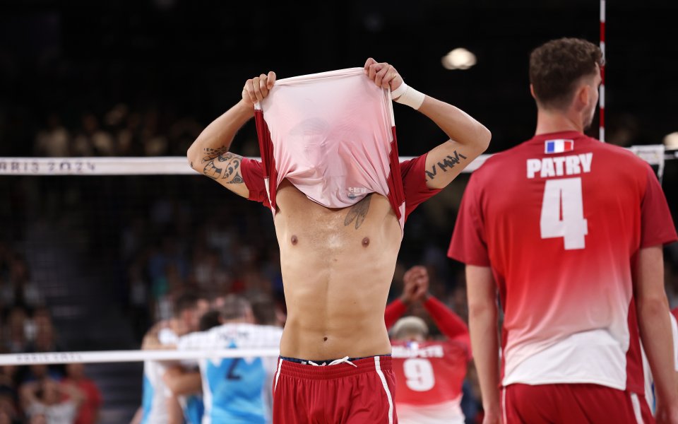 Тимът на Словения победи Франция с 3:2 (25:20, 25:23, 25:27,