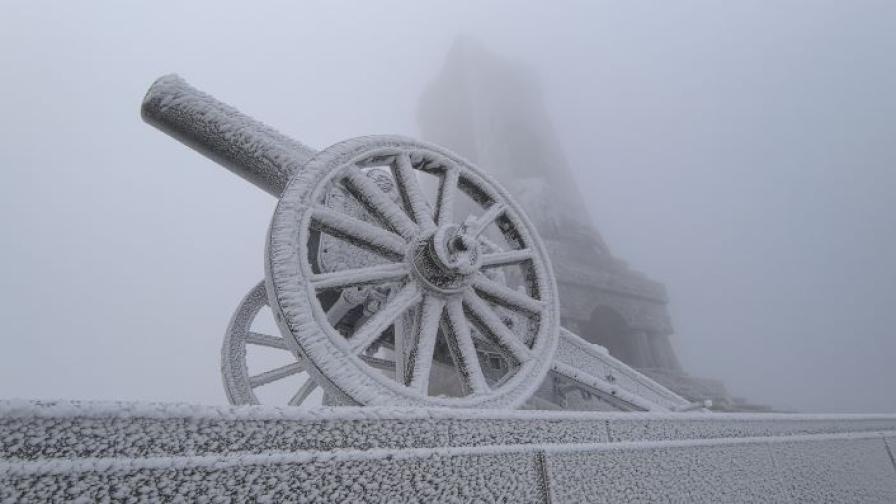 Паметникът на Свободата осъмна в бяла...