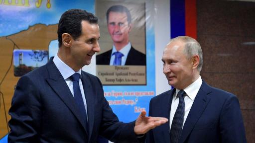 Башар ал Асад с руския президент Владимир Путин
