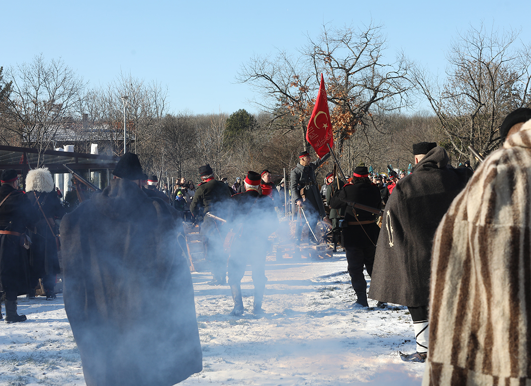 <p>Историческа възстановка по повод 147 години от Освобождението на град София от османско владичество в Северен парк</p>