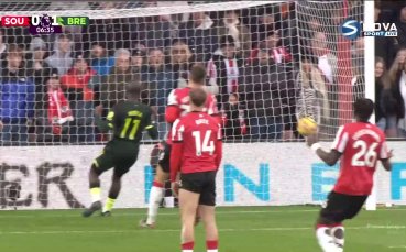 Саутхемптън - Брентфорд 0:1 /първо полувреме/