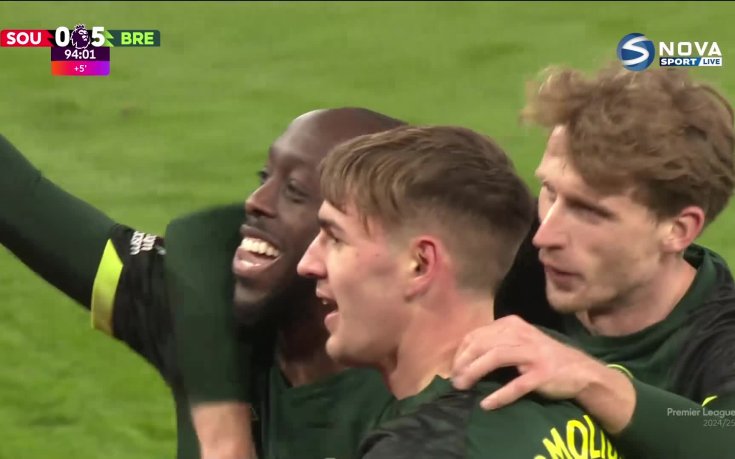 Йоан Уиса заби пето попадение във вратата на Саутхемптън