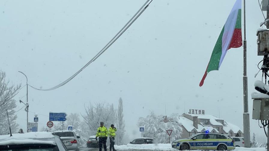 Километрично задръстване на пътя Банско - Благоевград