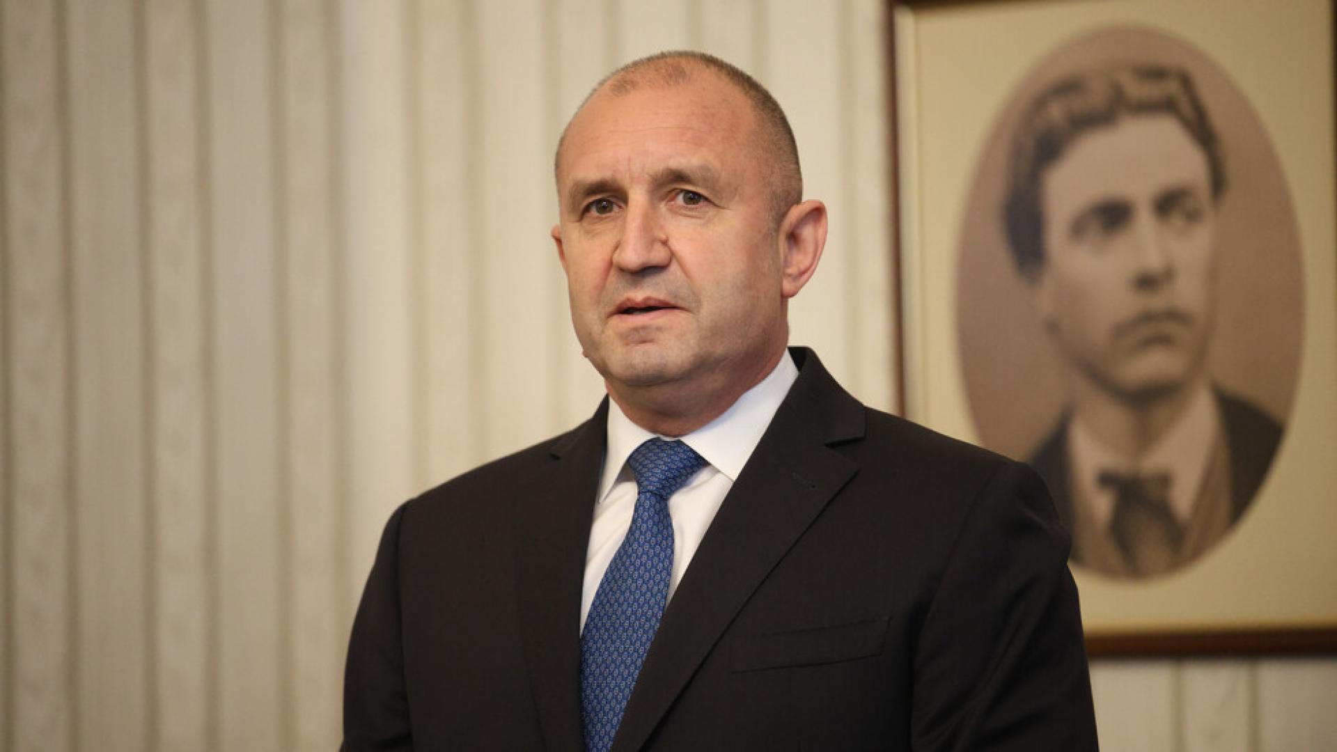 Държавният глава Румен Радев изразява съболезнования на семейството и близките