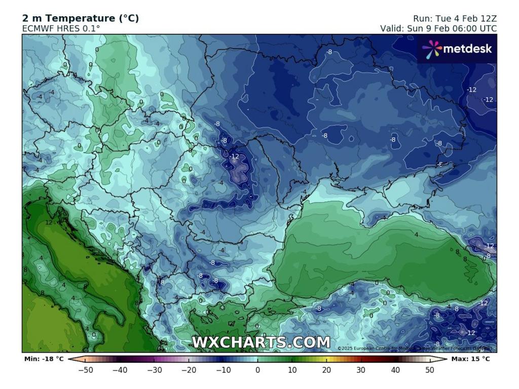 Очаквани ниски сутрешни температури според ECMWF