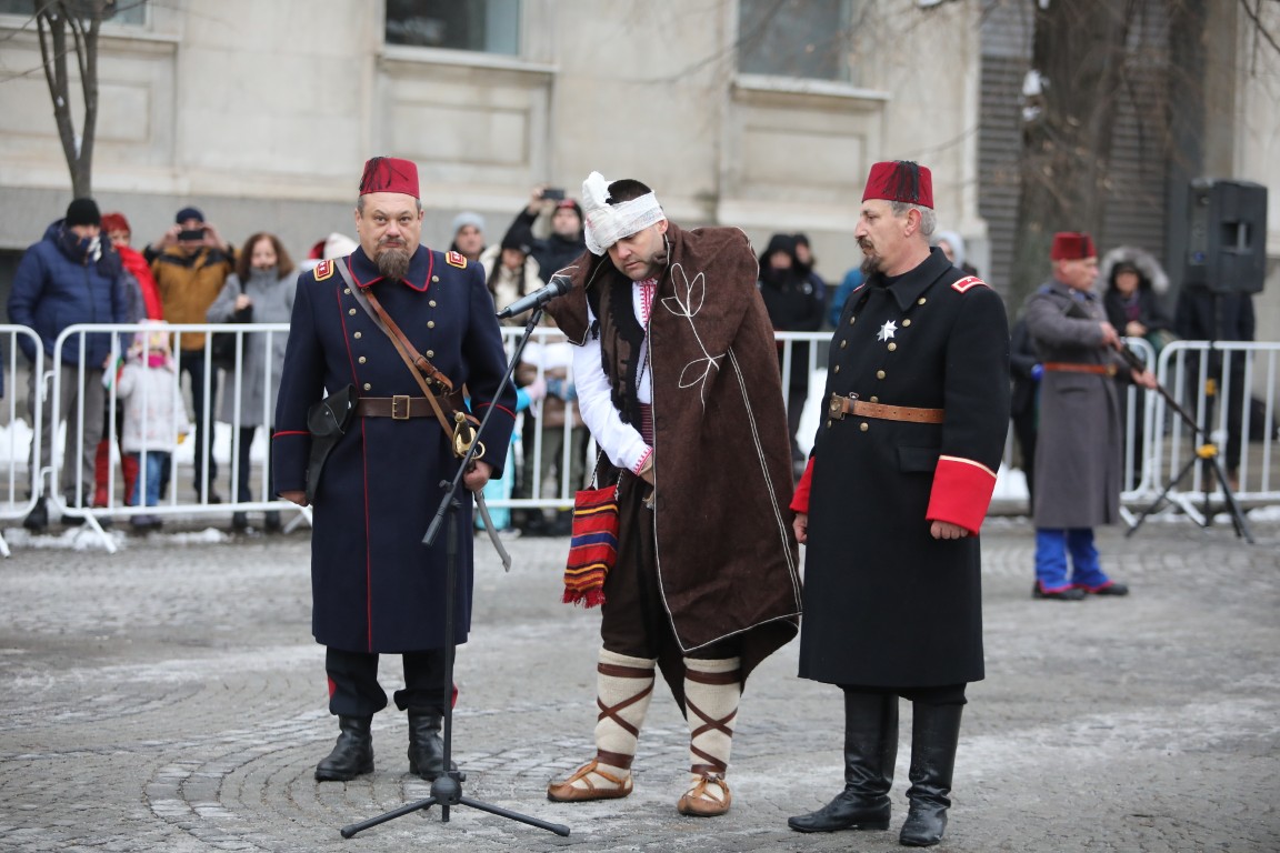 <p>Почитане на паметта на Апостола на свободата Васил Левски в София.</p>