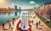 🌡️ Рекордна пролетна жега в Русе: 25,8°C на сянка