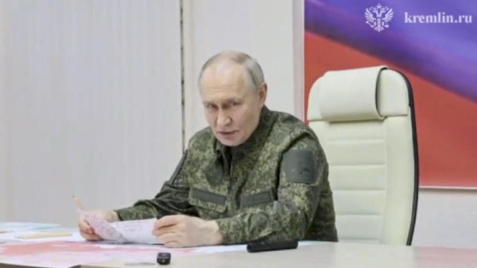 Президентът на Русия Владимир Путин заповяда днес публично на руската