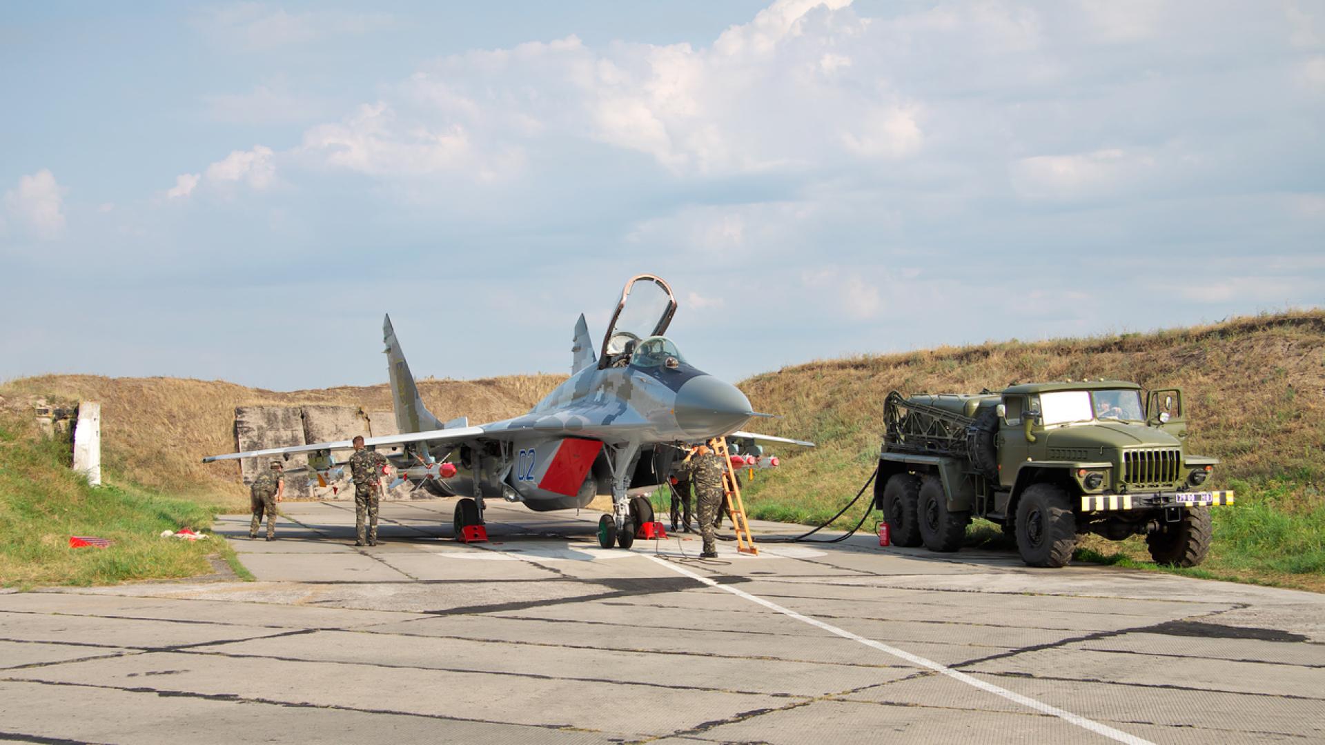 Украински изтребител МиГ 29 унищожи полевия щаб на руските сили в