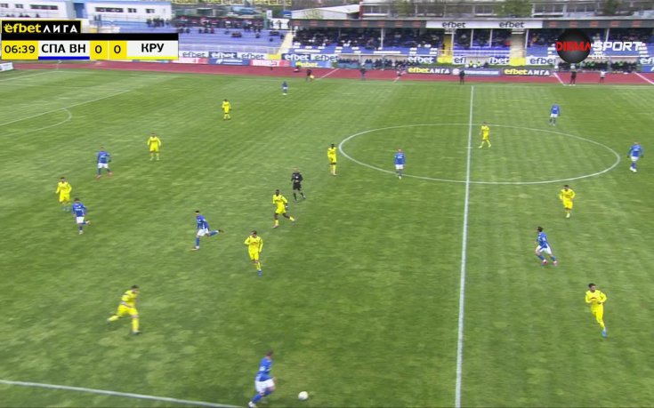 Спартак Варна - Крумовград 1:0 /първо полувреме/