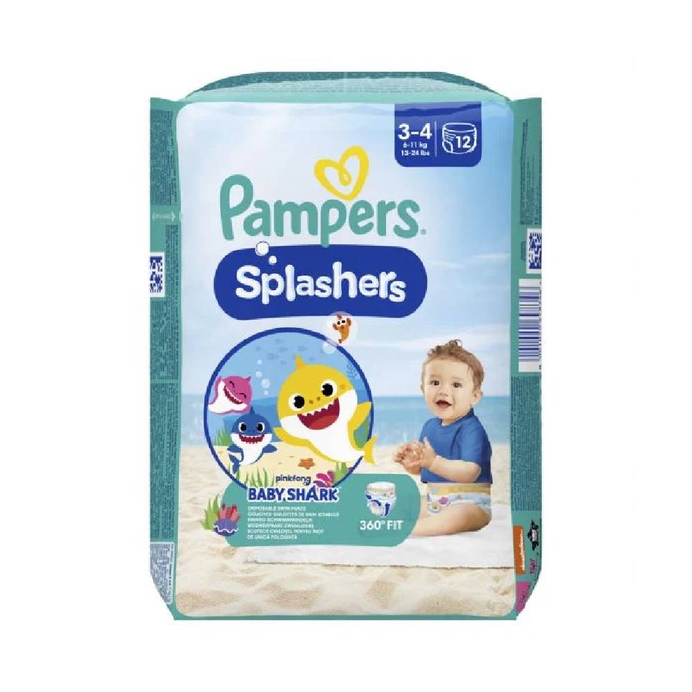 PAMPERS SPLASHERS BABY SHARK Пелени-гащички за плуване
