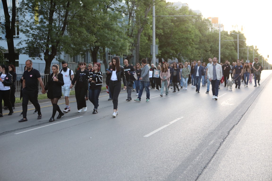 <p>Протест в памет на Ани и Явор на столичния бул. &bdquo;Сливница&ldquo;</p>