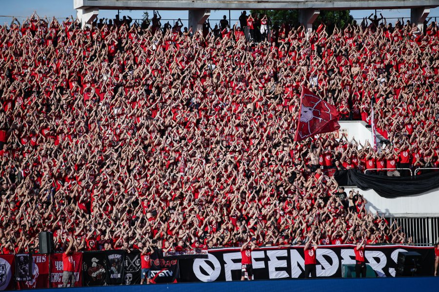 ЦСКА Лудогорец Атмосферата по трибуните по време на финала за1