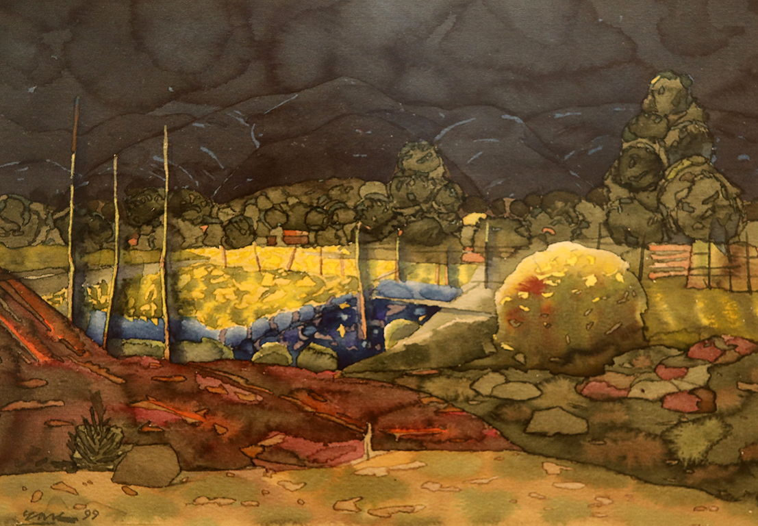 <p>Васил Чакъров - ЧАК (1934 - 2018). Нощ в градините.</p>