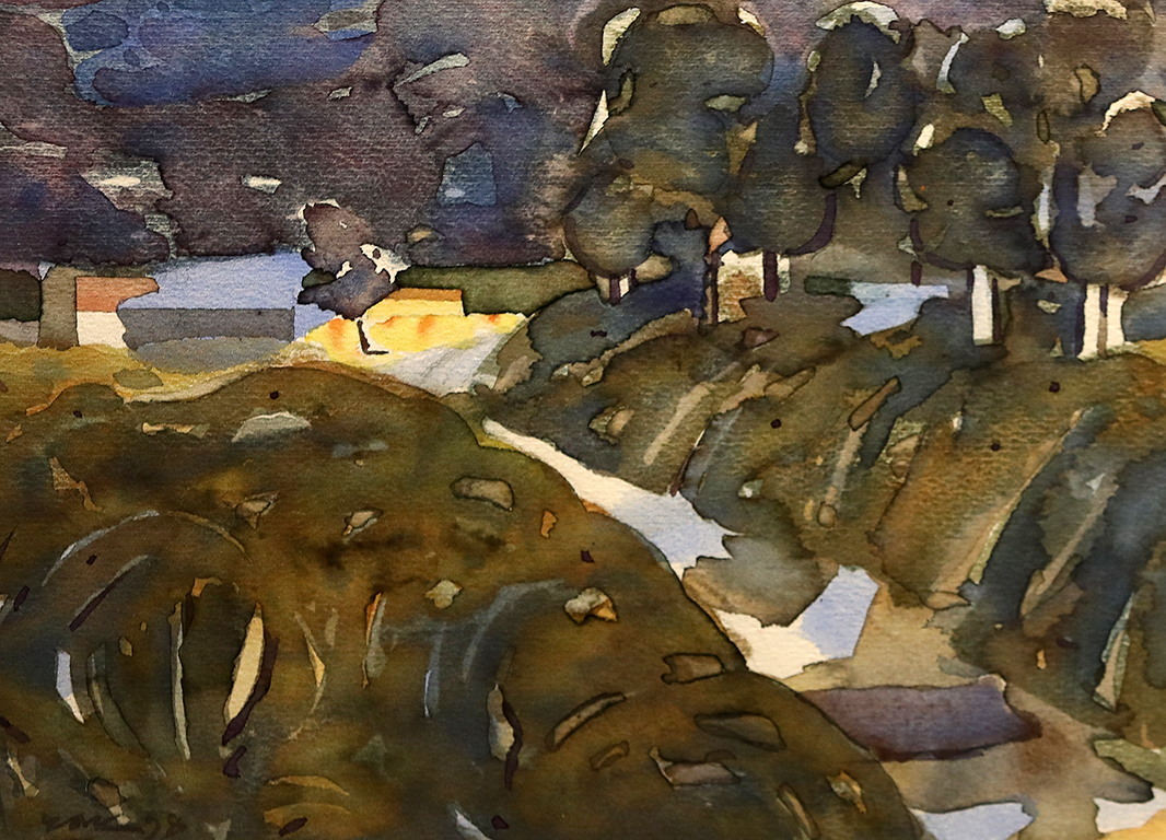 <p>Васил Чакъров - ЧАК (1934 - 2018). Нощ в градините.</p>