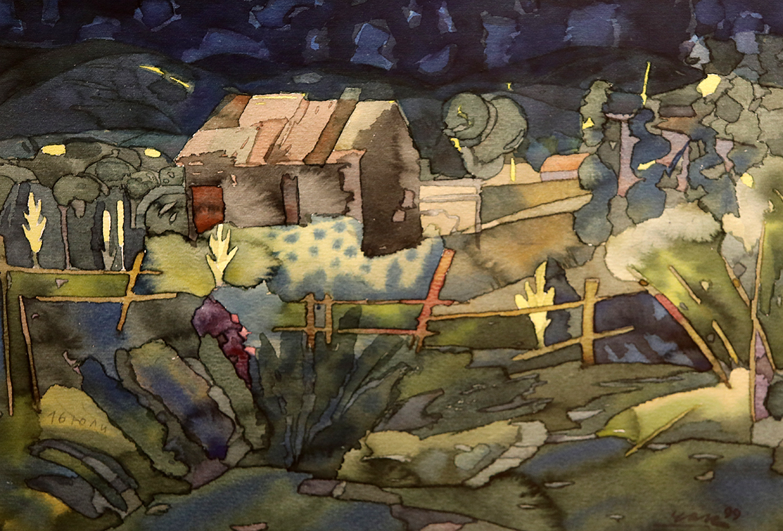 <p>Васил Чакъров - ЧАК (1934 - 2018). Нощ в градините.</p>