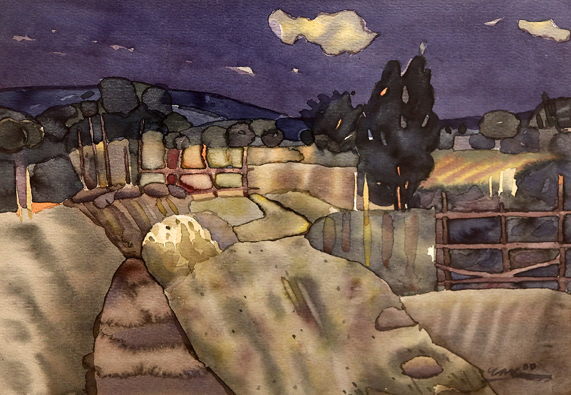 <p>Васил Чакъров - ЧАК (1934 - 2018). Нощ в градините.</p>