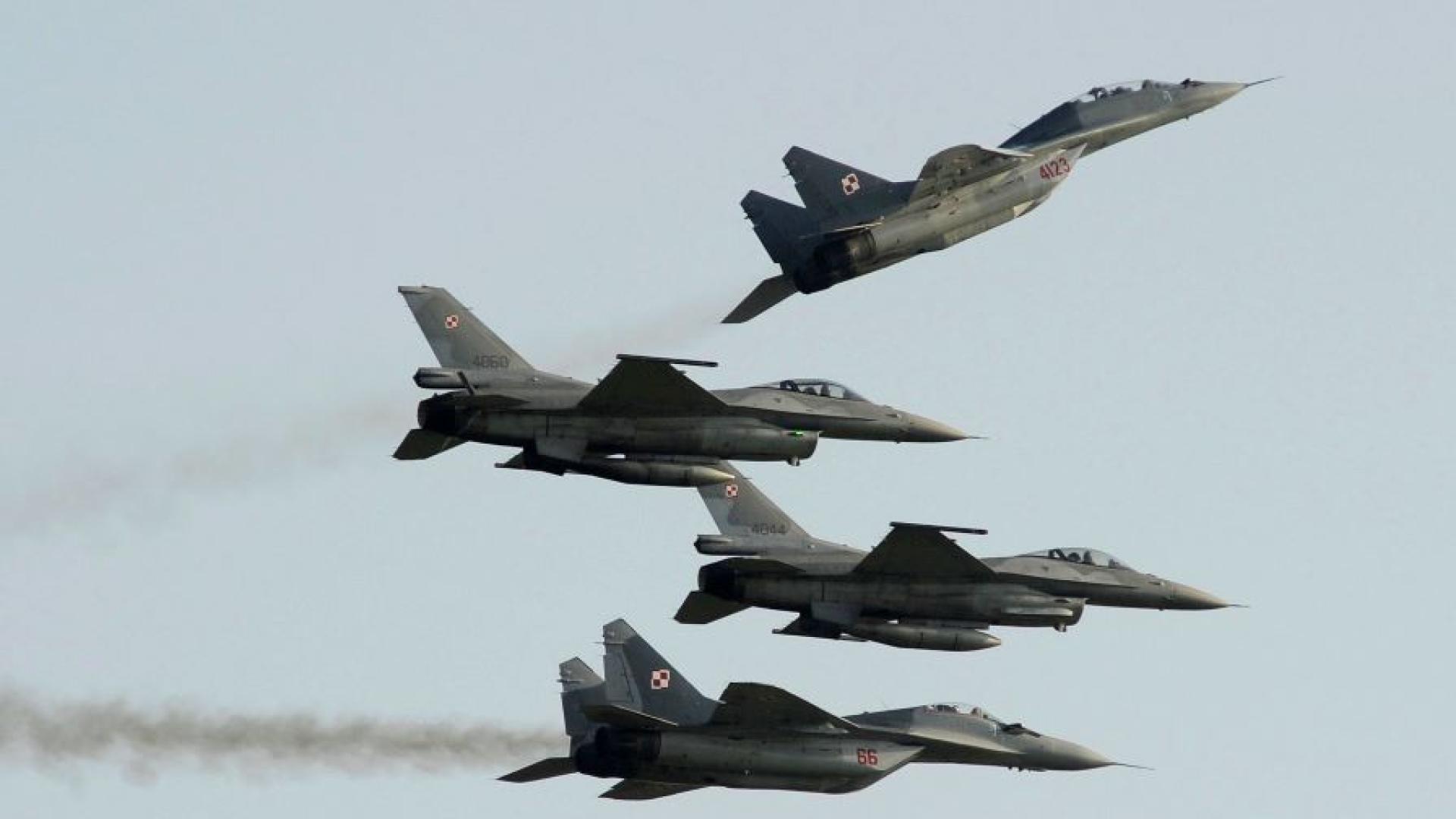 Полски и съюзнически самолети бяха вдигнати рано днес за да