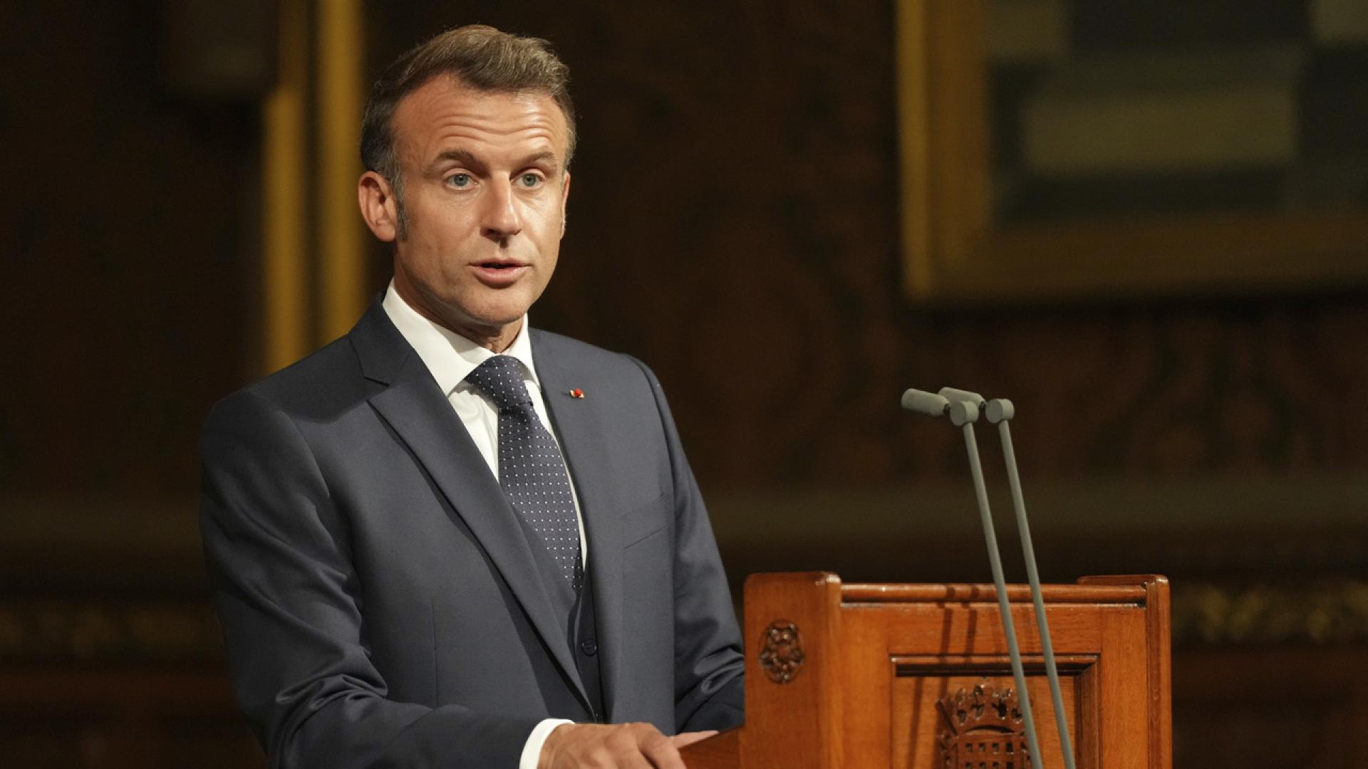 Президентът Еманюел Макрон призова за значително увеличение на разходите за