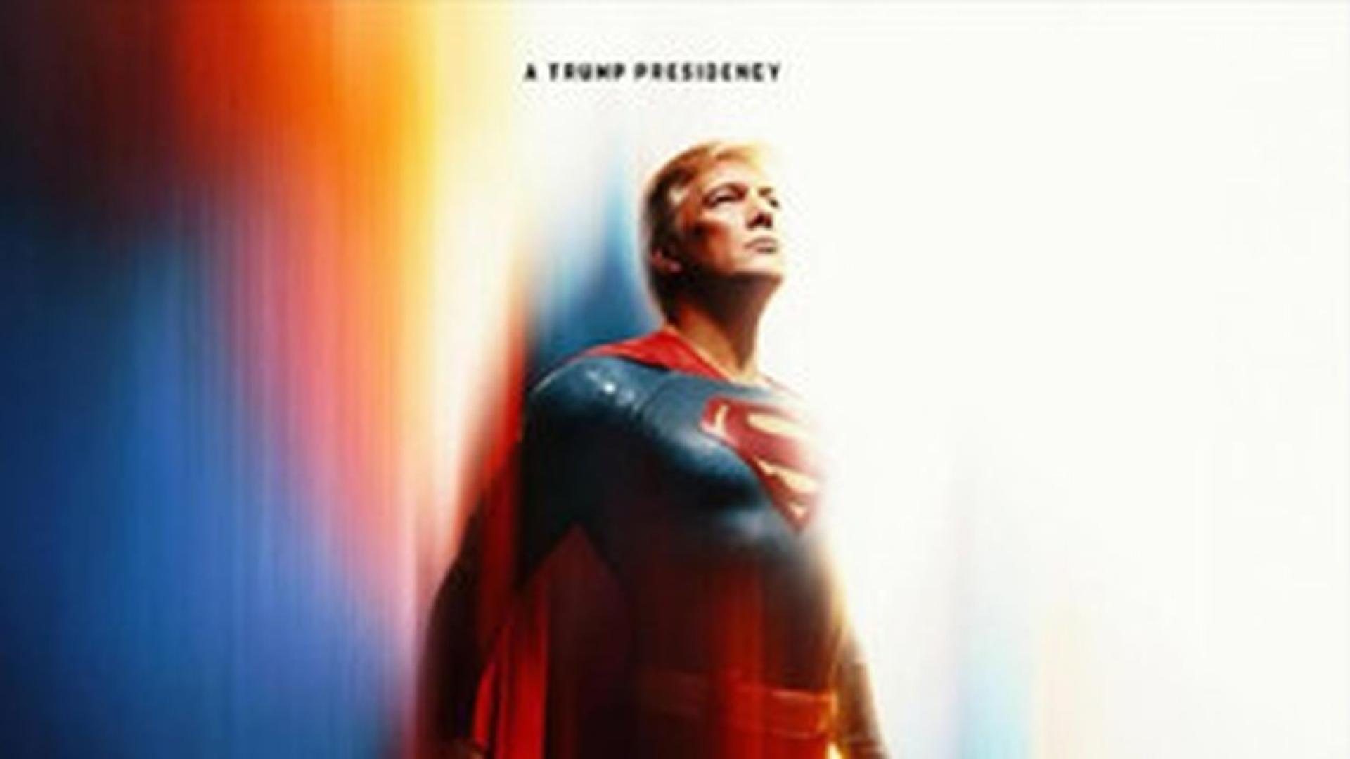 Доналд Тръмп се появи в социалните мрежи като Супермен Колажът