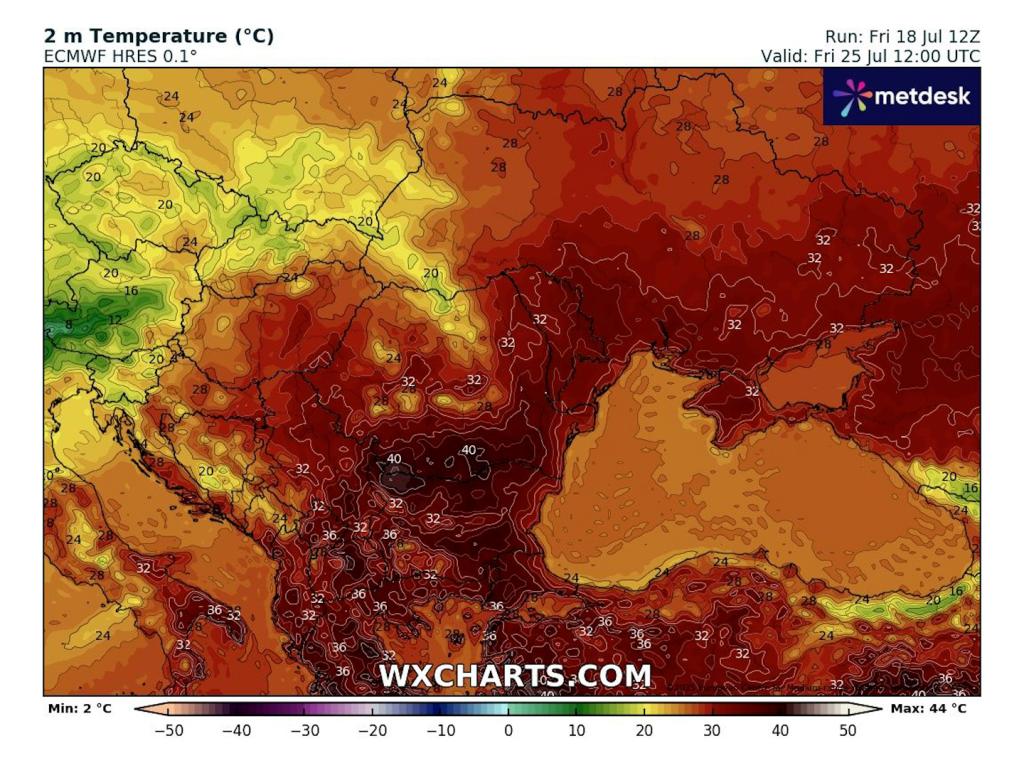 Очаквани температури над 40 градуса