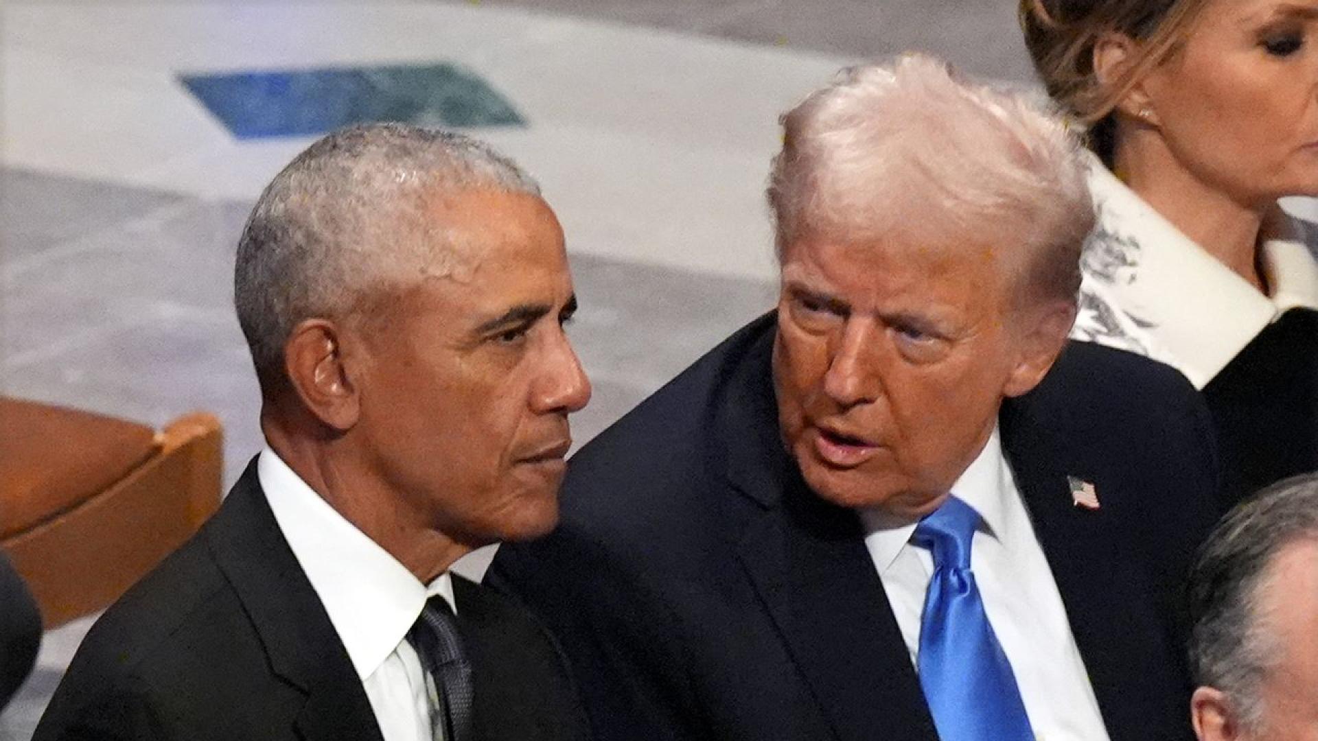 Президентът на САЩ Доналд Тръмп днес обвини бившия президент Барак