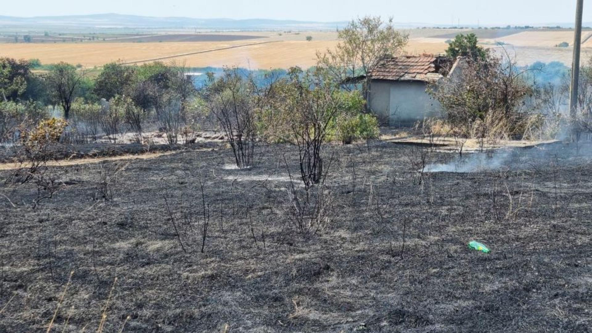 Мъж на 60 години е задържан за предизвикан пожар в