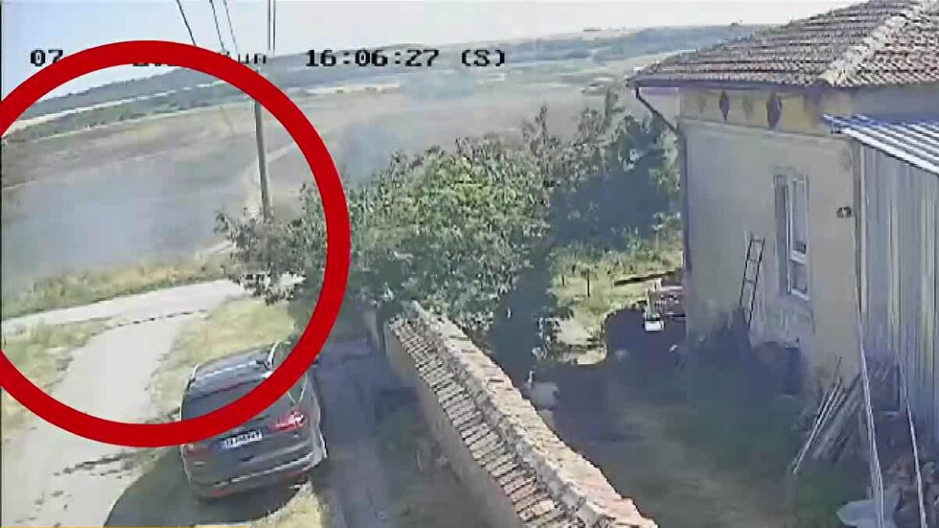 Съмнения за умишлен палеж във Великотърновско Охранителни видеокамери на частен