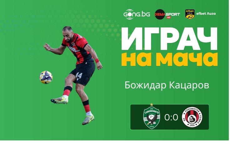 Гласувай за Играч на мача Лудогорец - Локомотив София