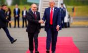Владимир Путин и Доналд Тръмп на срещата в Аляска на 15 август