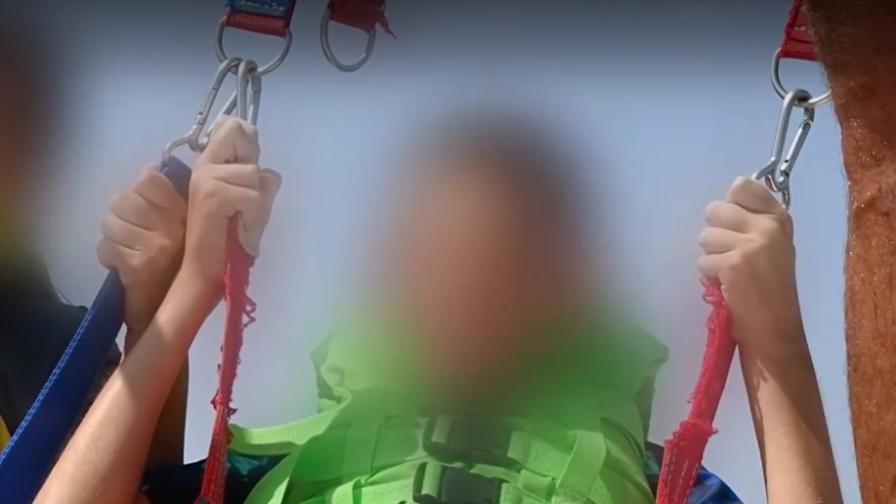 Кадри показват какво е състоянието на коланите за парасейлинг по Черноморието ни (ВИДЕО)