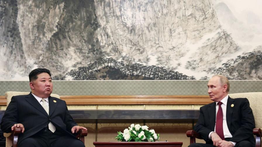 <p>Путин благодари на Ким Чен-ун за Курска област</p>