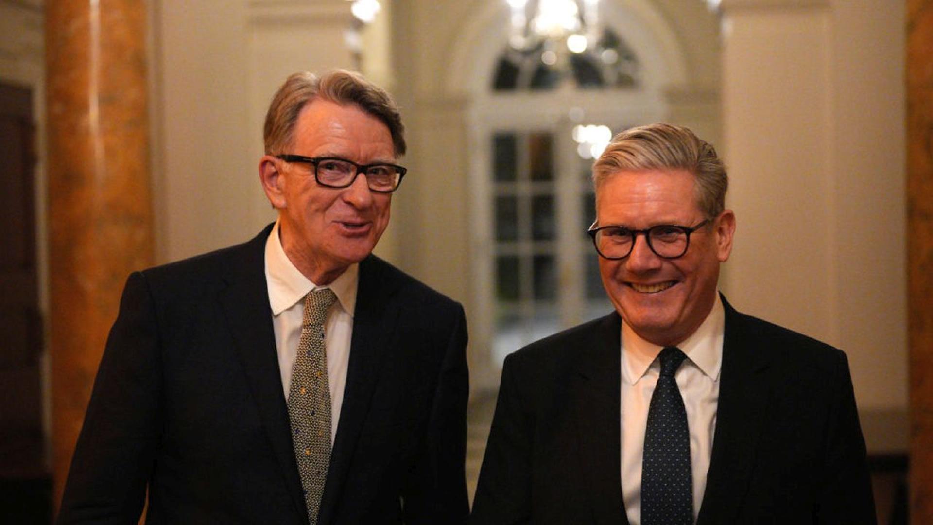 Киър Стармър уволни Питър Манделсън като посланик на Обединеното кралство