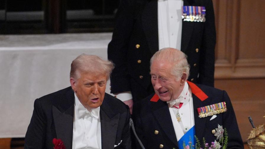 Крал Чарлз III е „силно облекчен“, че Доналд и Мелания Тръмп са невредими след стрелбата