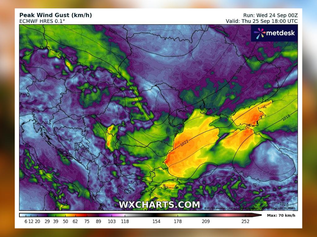 Очаквани силни пориви на източен вятър