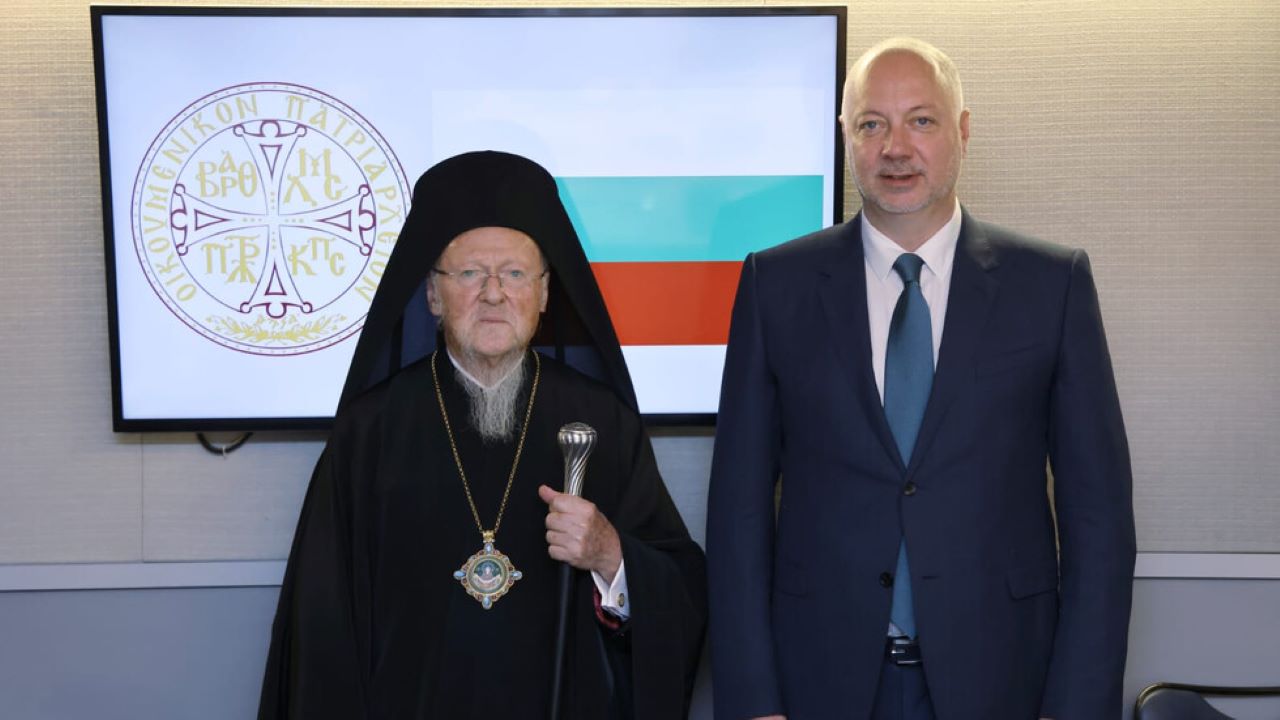 Росен Желязков се срещна с Вселенския патриарх Вартоломей