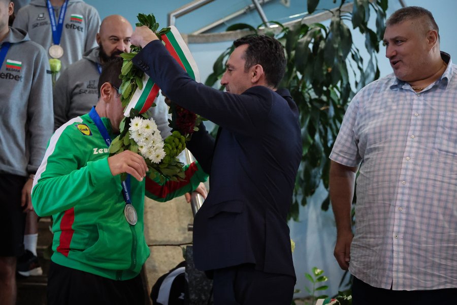 Посрещане на световните вицешампиони1