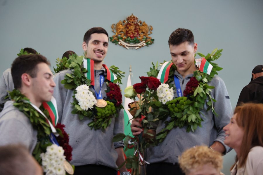 Посрещане на световните вицешампиони1