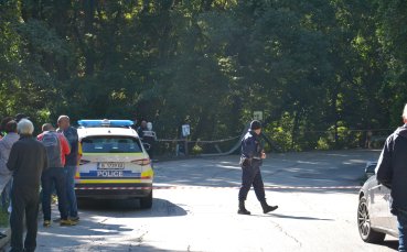 Асфалтът в отсечката край 