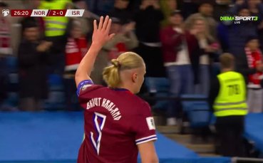 Халанд се прояви с хеттрик за Норвегия след два пропуснати дузпи