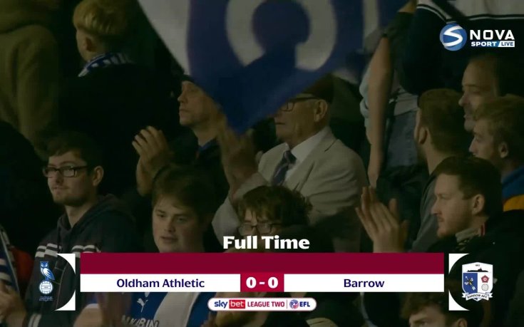 Олдъм - Бароу 0:0 /репортаж/