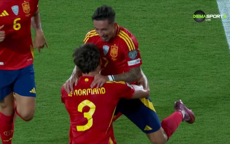 Йереми Пино изведе Испания напред