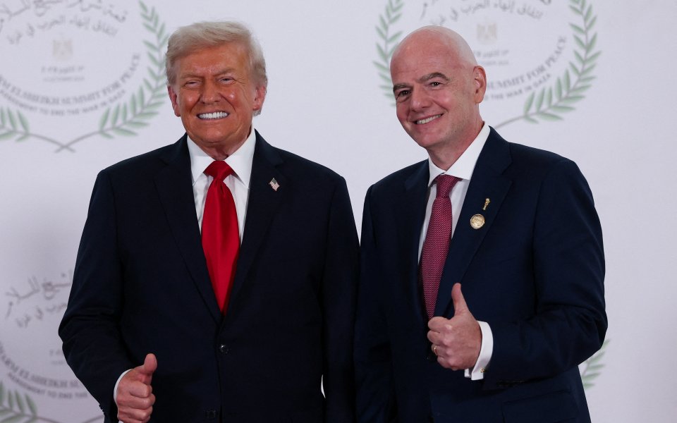 Инфантино присъства на церемонията по прекратяване на огъня в Газа