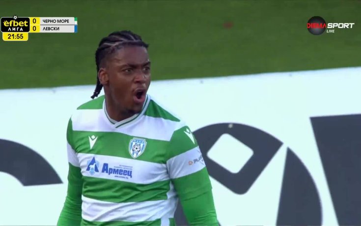 Черно море изненада Левски с гол на Селсо Сидни