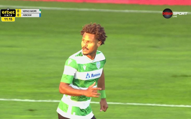 Черно море - Левски 1:0 /първо полувреме/