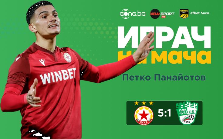 Ето кой е Играч на мача след ЦСКА - Берое